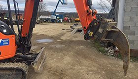 Dent de déroctage pour mini-pelle