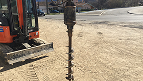 Tarière hydraulique 