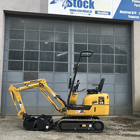 Micro-pelle 1 t KOMATSU PC09