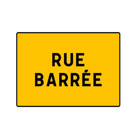 Panneaux "Rue barrée" (KC1 19P)