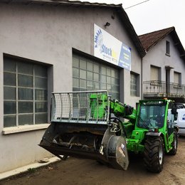 Godet malaxeur sur telescopique merlo ou jcb